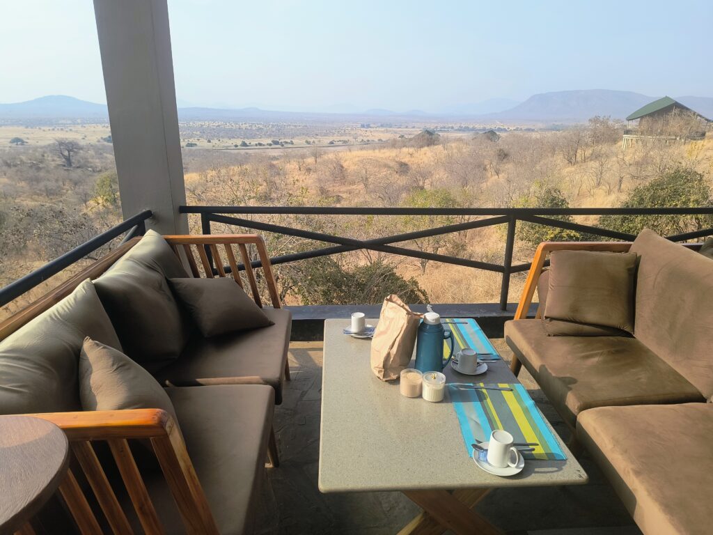 Breakfast in Ruaha National Park after the early morning game drive